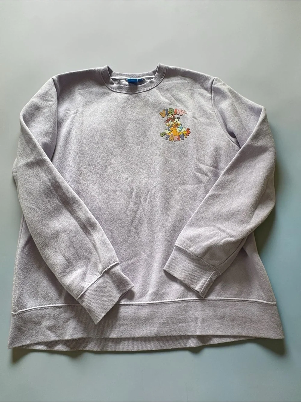 Mickey and Friends Lavender Disney Crewneck Sweatshirt — Vibin' & Thrivin' Sz L